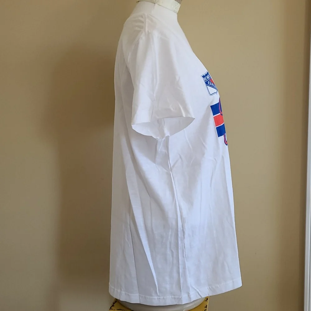 NEW New York Rangers Tshirt Jersey short slv Cotton Women's NHL Hockey Reebok XL - Picture 4 of 6